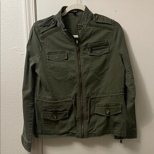 Express Green Military Field Jacket